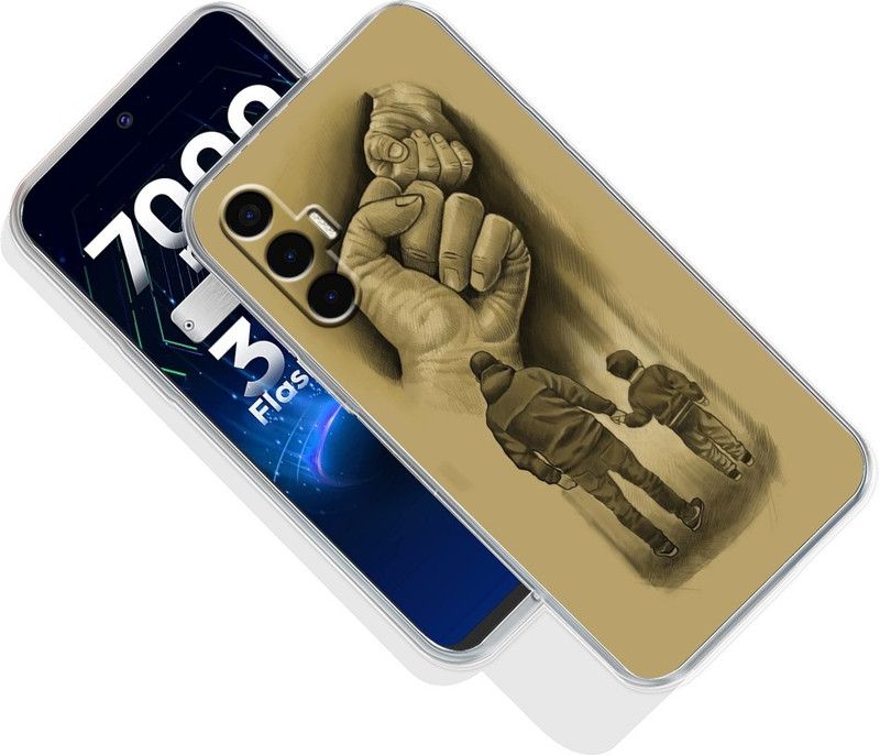 omnmo Back Cover for Tecno Pova 3  (Beige, Grip Case, Silicon, Pack of: 1)