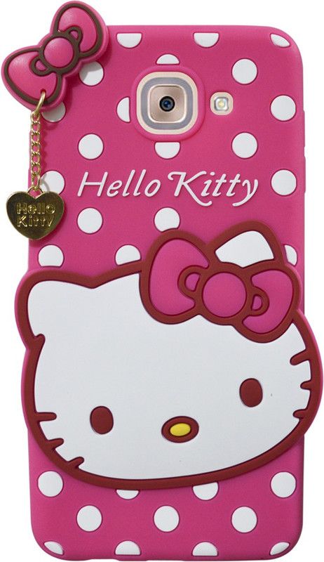 Coverage Back Cover for Kitty Case Samsung Galaxy On Max  (Pink, Flexible, Pack of: 1)