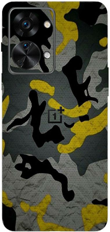 LAMHA One Plus Nord 2T 5G, one plus nord 2t 5g Mobile Skin  (Ultra Super Military Yellow Camouflage With High Matte Finish.)