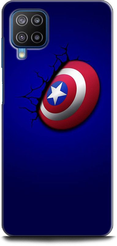 Afterglow Back Cover for SAMSUNG Galaxy A12 CAPTAIN AMERICA, AVENGERS, MARVEL, COMICS, SHEILD, SUPERHERO  (Multicolor, Shock Proof, Pack of: 1)
