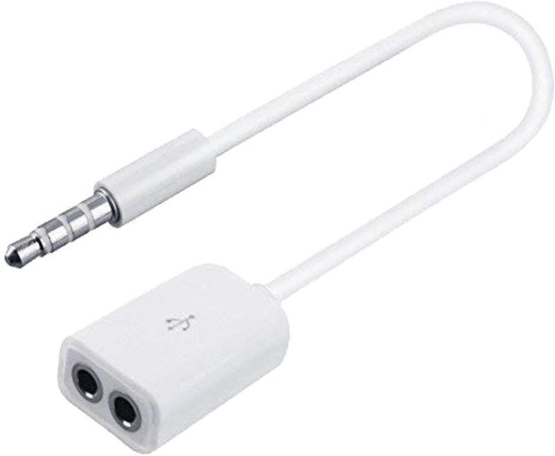 CLICK CLOUD White Mobile Audio Splitter Phone Converter  (Android 3.5mm)