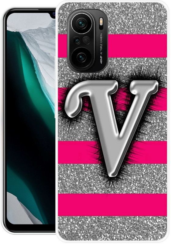DESILOVE Back Cover for Mi 11x  (Pink, Silver, Grip Case, Silicon, Pack of: 1)