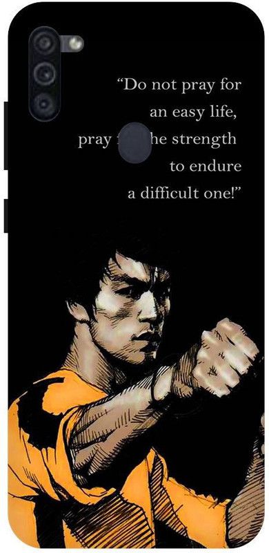 URCHIN Back Cover for Samsung M11 bruse lee, karate, legend, fighter, bruss lee, bruse lee  (Multicolor, Shock Proof, Pack of: 1)