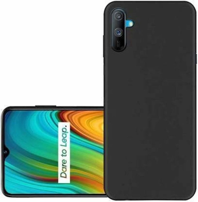 Mobile Back Cover Front & Back Case for Realme C3  (Black, Camera Bump Protector, Silicon, Pack of: 1)