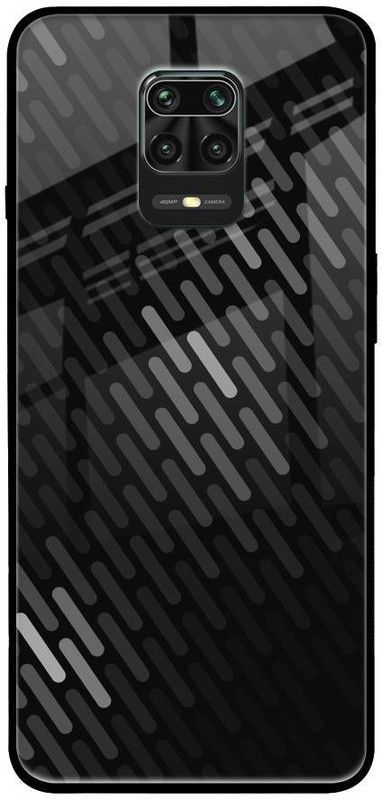 QRIOH Back Cover for Redmi Note 9 Pro  (Black, Grip Case, Silicon, Pack of: 1)