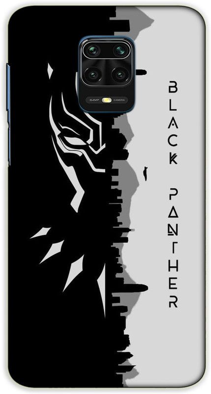 iprinto Back Cover for Redmi Note 10 Lite, Mi Redmi Note 9 Pro Black panther Back Cover  (Black, Hard Case, Pack of: 1)