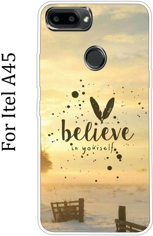 mitzvah Back Cover for Itel A45  (Beige, Grip Case, Silicon, Pack of: 1)