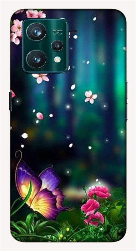 iprinto Back Cover for Realme 9 Pro PLUS 5G, RMX3392 butterfly Back Cover  (Green, Hard Case)