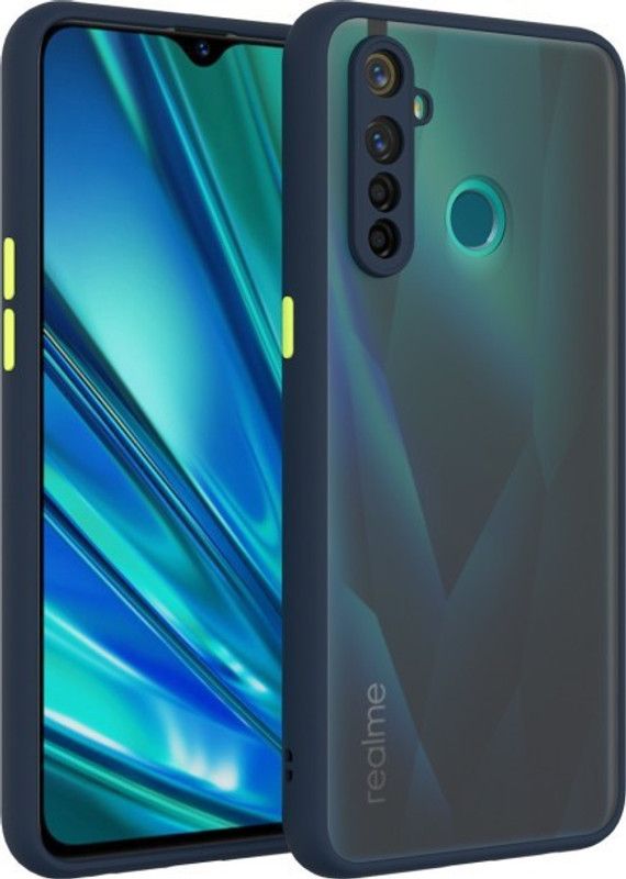 ALONZO Front & Back Case for Realme Narzo 10  (Blue, Camera Bump Protector, Pack of: 1)