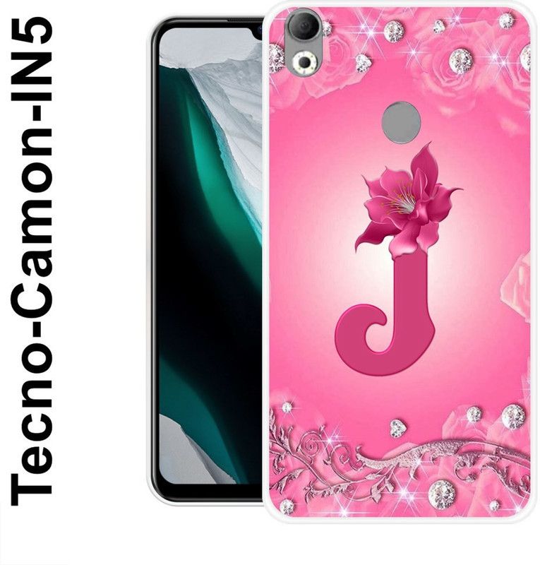 KUDI Back Cover for Tecno Camon IN5  (Pink, Grip Case, Silicon)