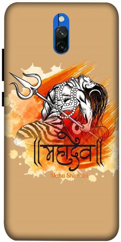 LUCKY MOBI.COM Back Cover for REDMI 8A DUAL-SHIVJI, OM WALLPAPER  (Multicolor, Waterproof, Pack of: 1)