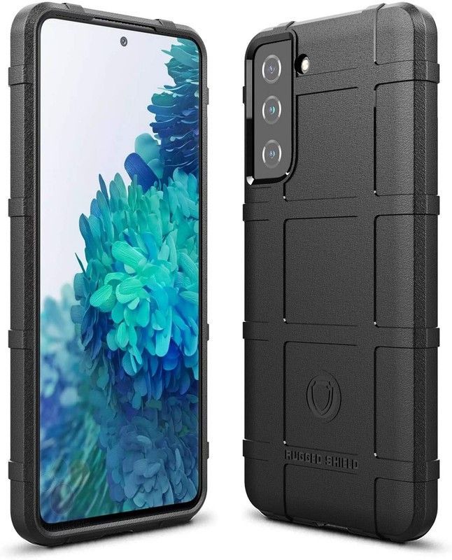 SmartPoint Bumper Case for Samsung Galaxy S21  (Black, Rugged Armor, Pack of: 1)