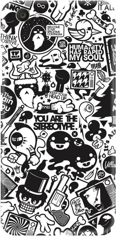 Smutty Back Cover for VIVO Y71, Vivo 1724, 1801i - Doodle Print  (Multicolor, Hard Case, Pack of: 1)