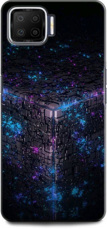 KEYCENT Back Cover for OPPO F17, CPH2095 CUBE, SURFACE, COLORFULL, TEXTURE ABSTACT  (Multicolor, Pack of: 1)