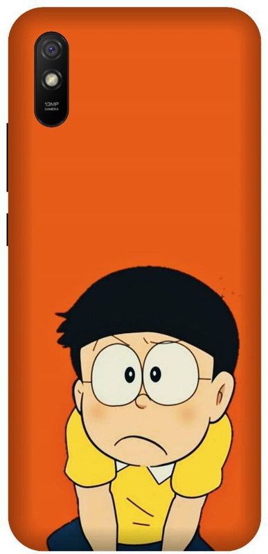 URCHIN Back Cover for Redmi 9i Nobita, doraemon, cartoon, cute, funny  (Multicolor, Shock Proof, Pack of: 1)