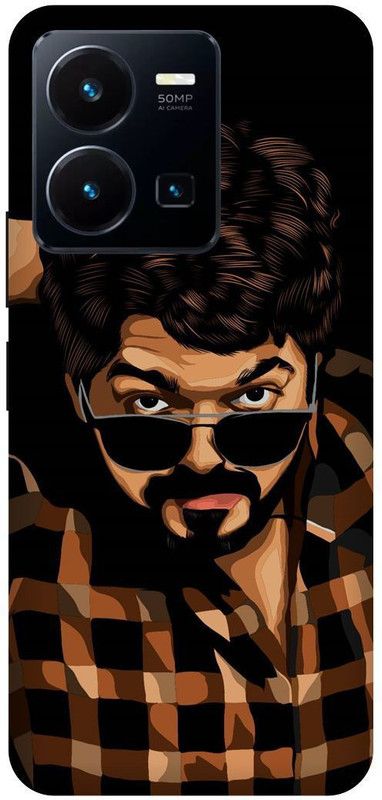 FRONK Back Cover for vivo Y22, V2207, VIJAY, THALAPATHY, SOUTH, ACTOR, HERO, MASTER  (Black, Hard Case, Pack of: 1)