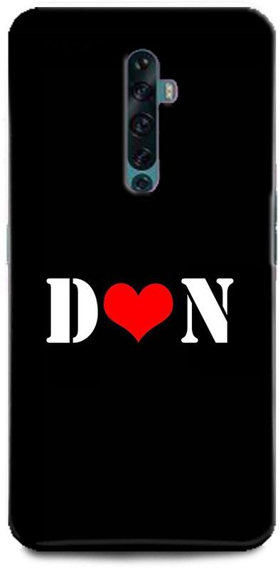 Afterglow Back Cover for OPPO Reno2 Z D N, D LOVES N, NAME, LETTER, ALPHABET, DN LOVE, HART  (Multicolor, Shock Proof, Pack of: 1)