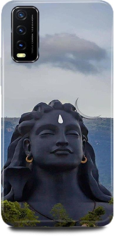 JUGGA Back Cover for vivo Y20i, V2027, ADIYOGI, SHIVA, STATUE, SHIV, JI, MAHADEV, MAHAKAL  (Grey, Hard Case, Pack of: 1)