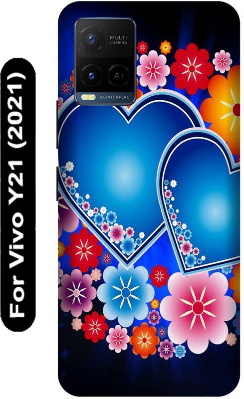 SSMORYA Back Cover for Vivo Y21 2021, Vivo V2111, Flower Texture Printed  (Multicolor, Hard Case, Pack of: 1)