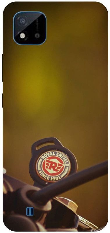 Bluvver Back Cover for Realme C20,RMX3061, Printed Royal Enfield ,Bullet,Key bike Back Cover  (Multicolor, Hard Case, Pack of: 1)
