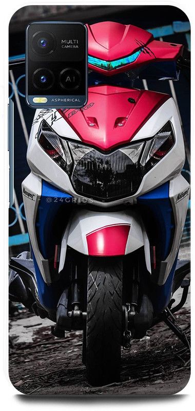 FIKORA Back Cover for Vivo Y33s, V2109, SCOOTY, ACTIVA, MAESTRO, JUPITER, GRAZIA  (Multicolor, Hard Case, Pack of: 1)