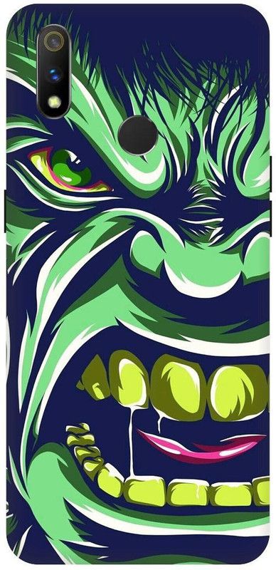 THE NARAYANA COLLECTIONS Back Cover for REALME 3 PRO- RMX1851-HULK,BAHUBALI,AVENGERS,SUPER,HERO  (Multicolor, Hard Case, Pack of: 1)