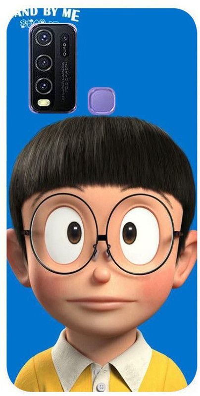 Skyhawk Back Cover for Vivo Y50 Nobita With Blue Background  (Multicolor, Waterproof, Silicon, Pack of: 1)