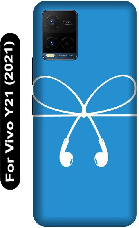 SSMORYA Back Cover for Vivo Y21 2021, Vivo V2111, Earphone Printed  (Multicolor, Hard Case, Pack of: 1)