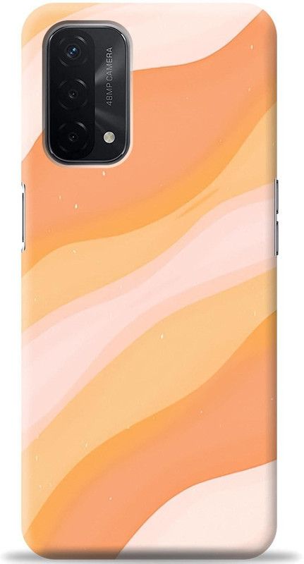 Crafter Back Cover for Oppo A74  (Orange, Shock Proof, Pack of: 1)