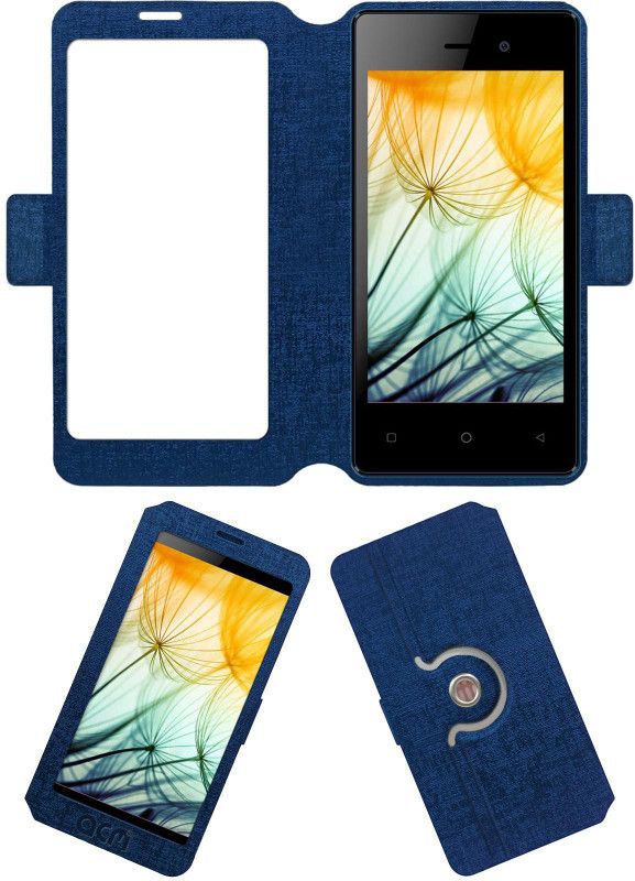 ACM Flip Cover for Karbonn A1 Indian 4g  (Blue, Cases with Holder, Pack of: 1)