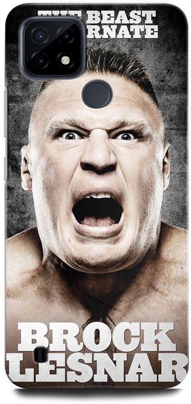 ORBIQE Back Cover for Realme C25Y RMX3265 BROCKLESNAR, WWE, WRESTELMANIA, FIGHTER  (Multicolor, Hard Case, Pack of: 1)
