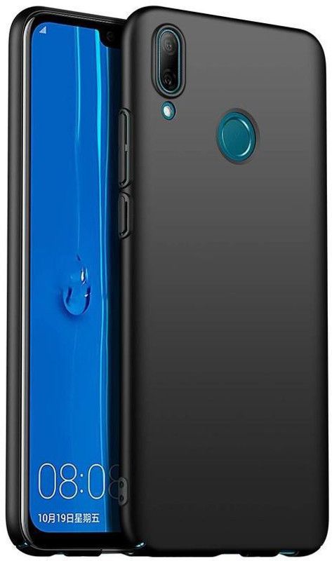 Elica Back Cover for Huawei Y6 (2019)  (Black, Grip Case, Silicon, Pack of: 1)