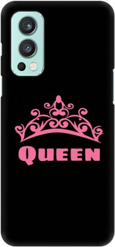 COBIERTAS Back Cover for Oneplus Nord 2  (Black, Pink)