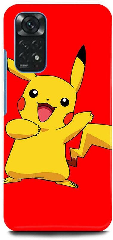 Dimora Back Cover for Redmi Note 11S , PIKACHUART CARTOON YELLOWPOKEMON GIRLSBACKCOVER  (Yellow, Hard Case, Pack of: 1)