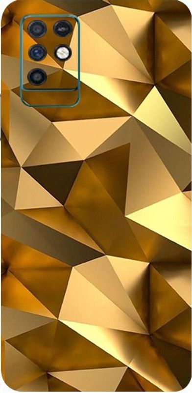 Mclaxa Golden Poly Mobile Back Skin, Golden Poly, INFINIX NOTE10 Mobile Skin  (Golden Poly Skin With Super Matte Finish)