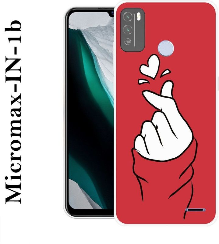 Sswastik Back Cover for Micromax in 1b  (Red, White, Silicon)