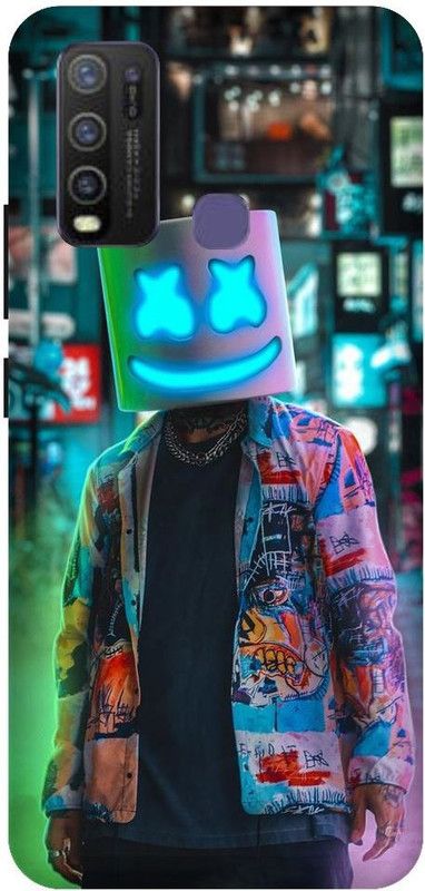 Vinsmoke Back Cover for Vivo Y50 Marshmello, Music, Marshmello Cover  (Multicolor, Shock Proof, Pack of: 1)