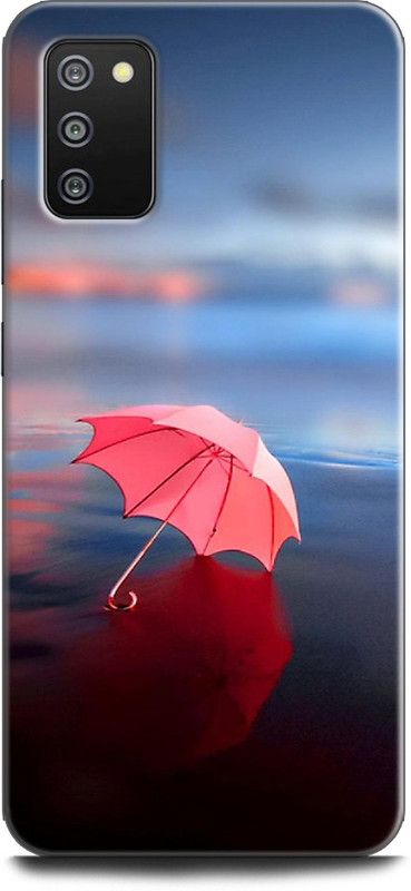 INDICRAFT Back Cover for SAMSUNG Galaxy F02s UMBRELLA, RAIN, PINK, PINK UMBRELLA  (Multicolor, Dual Protection, Pack of: 1)