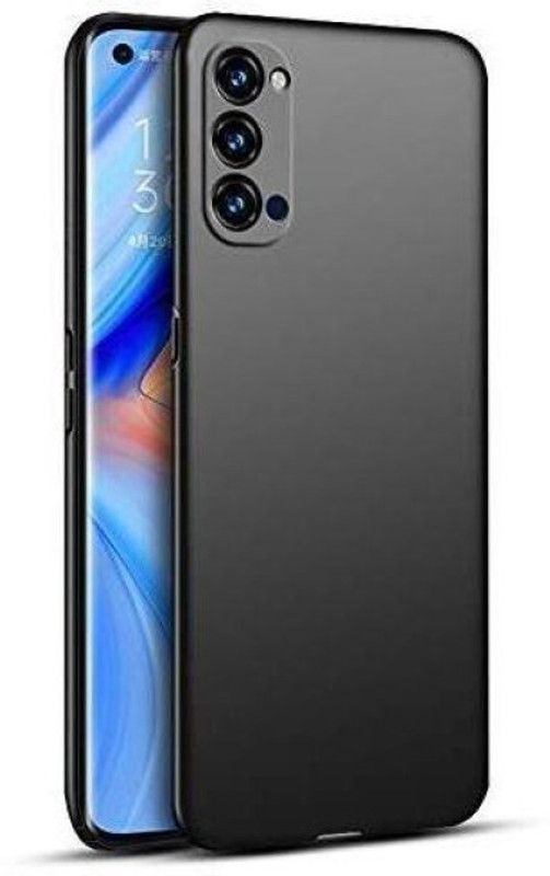 Mobtech Back Cover for OPPO Reno5 Pro  (Black, Grip Case, Pack of: 1)
