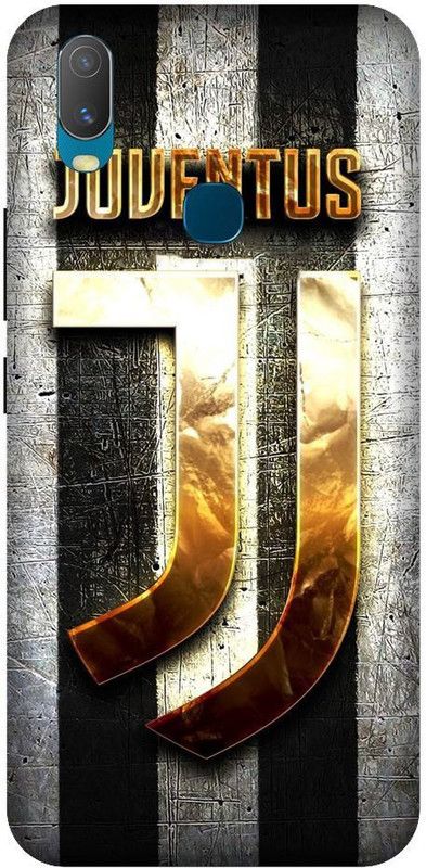 URCHIN Back Cover for Vivo U10 Juventus, football club, rm, ronaldp, juventus logo, gold  (Multicolor, Shock Proof)