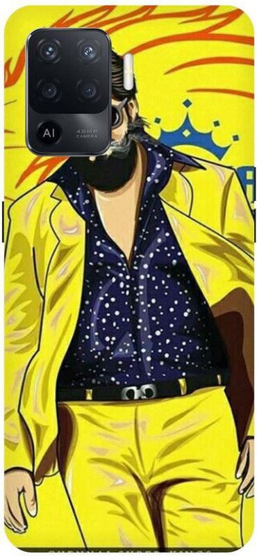PICHKU Back Cover for OPPO A94-CPH2203-YASH,KGF,ROCKY,SOUTH,HERO,TAMIL,TELUGU,2,KANNADA,BEARD  (Yellow, Hard Case)