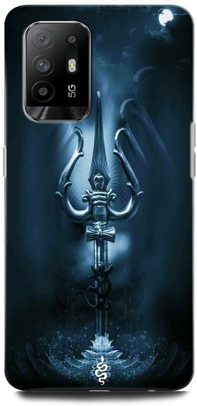 ORBIQE Back Cover for OPPO F19 Pro+ 5G CPH2213 BHOLENATH, TRISHUL, SHIV SHANKAR, GOD  (Multicolor, Hard Case, Pack of: 1)
