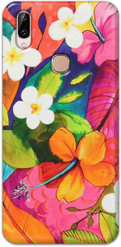 NDCOM Back Cover for Vivo Y83 Pro Floral Pattern Printed  (Multicolor, Hard Case, Pack of: 1)