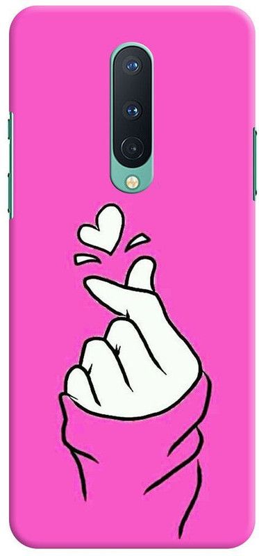 HELLO CASE Back Cover for OnePlus 7 Pro (Multicolor, Hard Case)  (Pink, White)