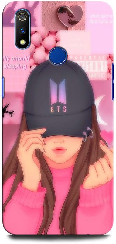 INTELLIZE Back Cover for Realme 3 RMX1825 BTS X ARMYJUNGSHOOK, KOREAN, HEARTBEAT, BTS, GIRL, SINGER  (Multicolor, Hard Case, Pack of: 1)