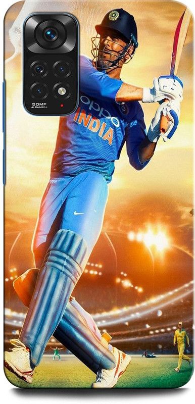GRAFIQE Back Cover for Redmi Note 11 MS DHONI 7, MAHENDRA SINGH DHONI, DHONI, CRICKET, JERSEY  (Multicolor, Shock Proof, Pack of: 1)