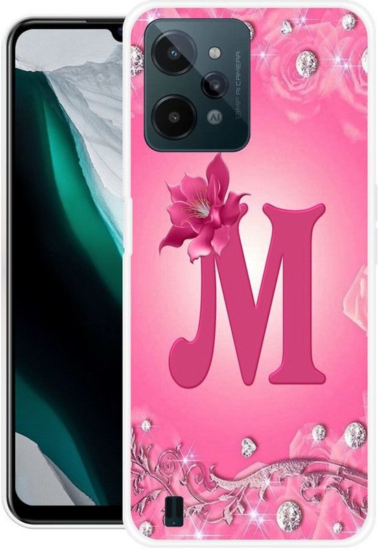 SHIVKUDI Back Cover for Realme C31  (Pink, Grip Case, Silicon, Pack of: 1)