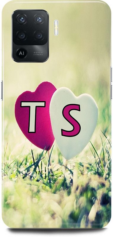 JUGGA Back Cover for OPPO F19 Pro, T LOVES S NAME,T NAME, S LETTER, ALPHABET,T LOVE S NAME  (Green, Hard Case, Pack of: 1)
