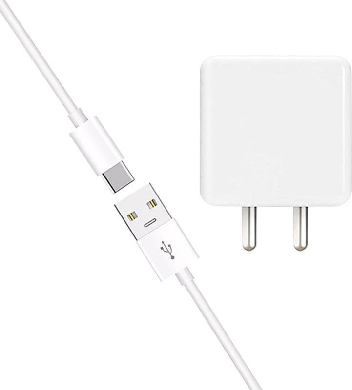 SB 30 W NA 4 A Mobile 30W -VOOC,DART,FLASH with Type-C Cable Charging Adapter Travel Fast DH172 Charger with Detachable Cable  (White, Cable Included)