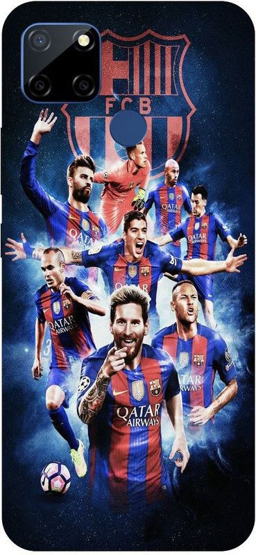 Zaplab Back Cover for Realme C25s RMX3197 Squad FootBall Players Printed Back Cover  (Multicolor, Hard Case, Pack of: 1)